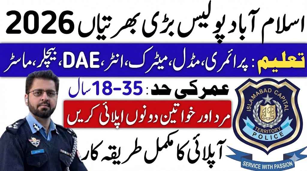 Islamabad Police Jobs 2026