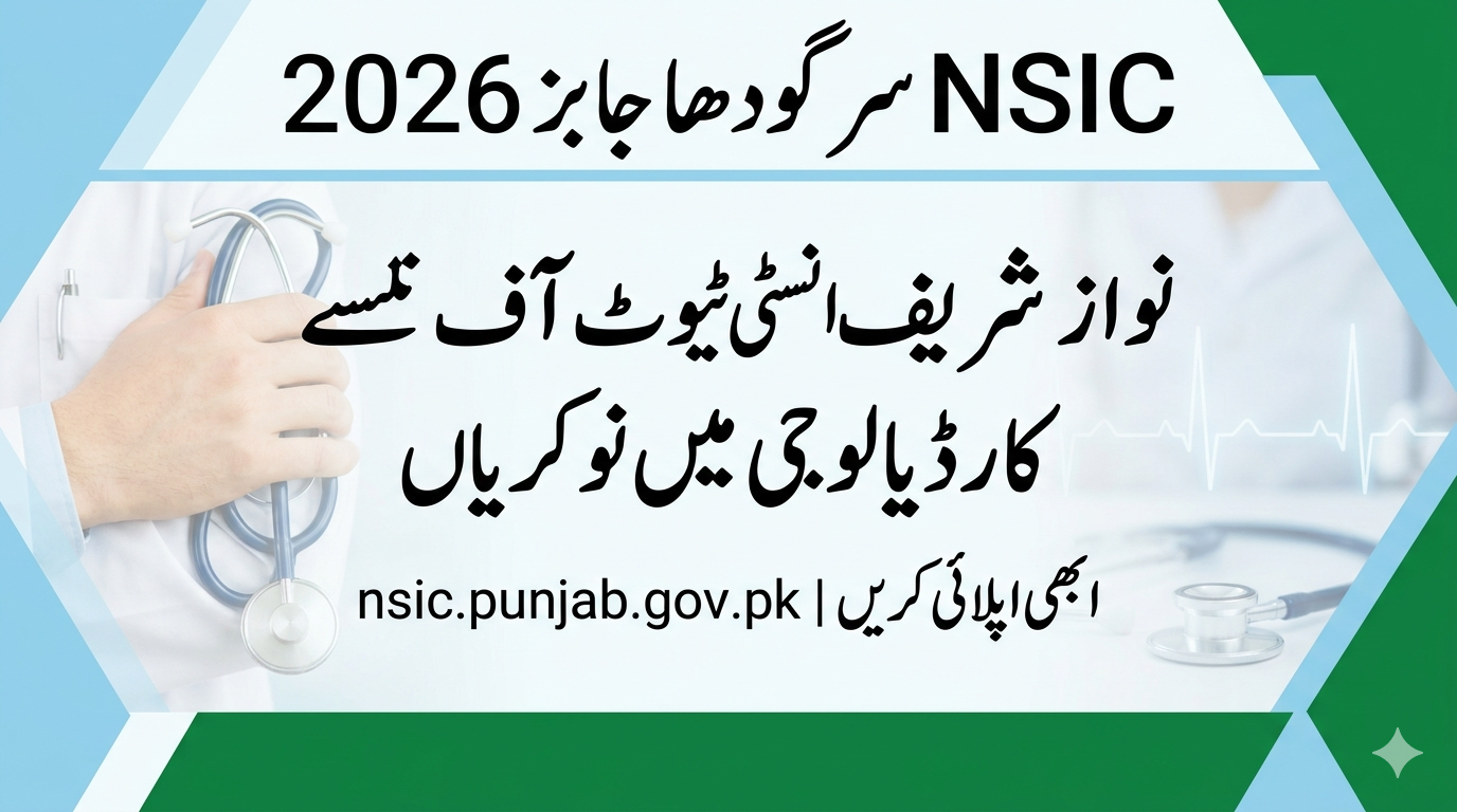 NSIC Sargodha Jobs 2026